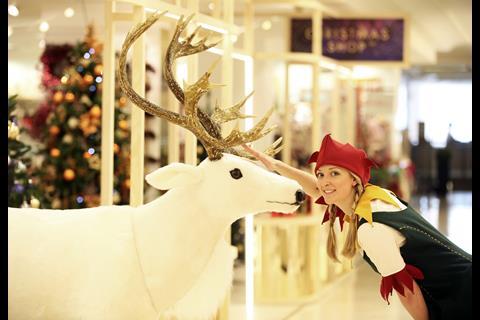 The department store has opened its Christmas store ahead of its competitors